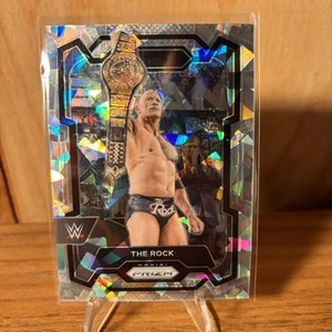The Rock 2024 Panini Prizm WWE Cracked Ice Prizm #193 Wrestling - Foto 1 di 2