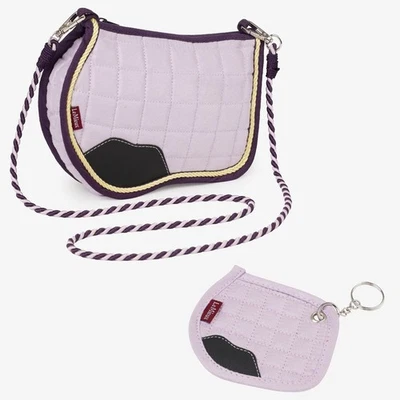 Lemieux Saddle Pad Pouch Crossbody Bag & Keyring - Lilac