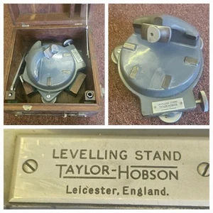 Rare Taylor Hobson Levelling Stand For Optics. In Original Wooden Box - Picture 1 of 13