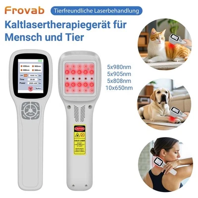 FROVAB 2500mW Kaltlaser Gerät Schmerzlinderung Muskel & Gelenkbe Schwerden 25 Dioden