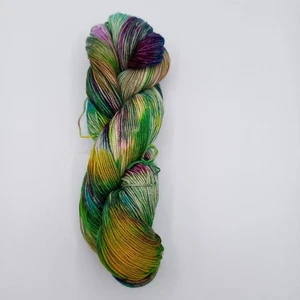 (9,90€/100 g) Sockenwolle 4 fach handgefärbt Färbung ice 1002 Unikat Einzelstück - Bild 1 von 10