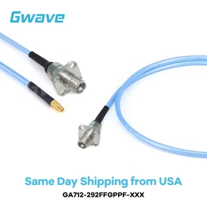 2.92mm 4 Hole Flange Female to GPPO Female .086" Semi-flexible Cable, DC-40GHz - Picture 1 of 11
