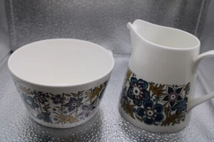 Royal Tuscan Nocturne Fine Bone China Milk Jug & Sugar Bowl - Picture 1 of 11
