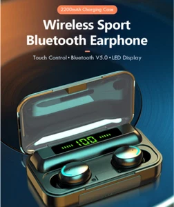 VOULAO F9-8 Wireless Headphones TWS Bluetooth 5.0 Wireless Earphones 2200mAh - Imagen 1 de 1