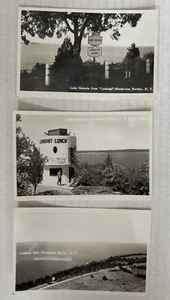 HENDERSON HARBOR, NUEVA YORK - LOTE DE CUATRO POSTALES VINTAGE - BLANCO Y NEGRO - Imagen 1 de 5