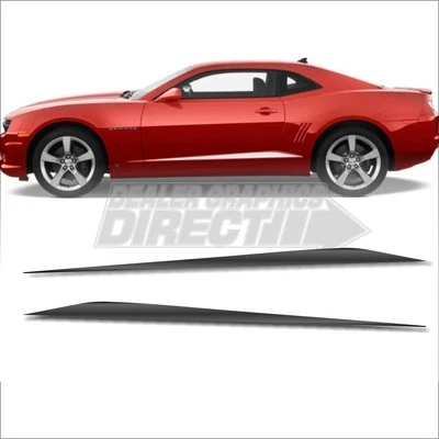 Chevrolet Camaro 2010-2015 puerta basculante acento rayas rojo Foto 1 de 2