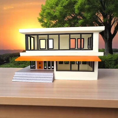 Miniature Palm Springs Mid Century Modern House The Palmetto Pad 1:48 O Scale - Image 1 of 4
