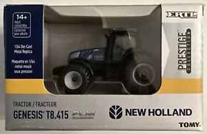 ERTL 1/64 New Holland GENESIS T8.415 Tractor Row Crop Dual Prestige 13975 - Picture 1 of 2