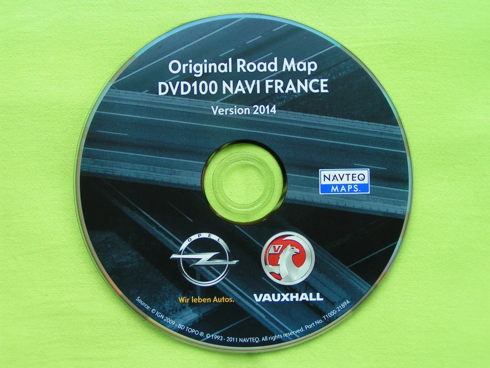 DVD NAVIGATION VAUXHALL OPEL DVD 100 NAVI FRANKREICH VERSION 2014 ANTARA CORSA D - Bild 1 von 1
