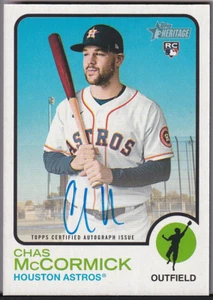 2022 Topps Heritage Chas McCormick Real One Autografo Rookie #ROA-CM - Foto 1 di 2