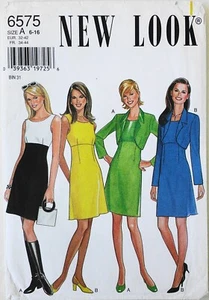 New Look 6575 Misses Dresses Jacket Sewing Pattern Sz 6-16 - Picture 1 of 1