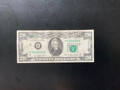 1977 $20 DOLLAR BILL B96249163A - Image 1 of 4