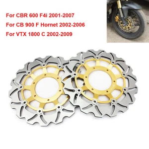 Rotores de freno delanteros discos para Honda CBR 600 F4i Sport 2001-2007 VTX1800R VTX1800C - Imagen 1 de 9