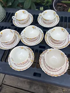 COPELAND SPODE BUTTERCUP CUP & SAUCER ENGLAND Set 7 Different Seals - Picture 1 of 11