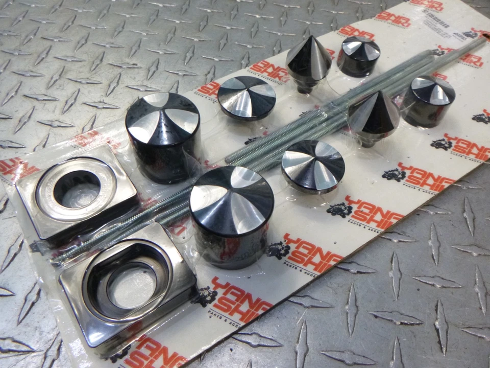 Axle Dress Up Kit Black 2006 - 2017 KAWASAKI ZX 14 R CNC Billet Aluminum New USA - Image 1 of 4