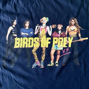 Birds of Prey T-Shirt DC Large Blue 23" Pit-to-Pit Short Sleeve Round Neck Style - Picture 1 of 12