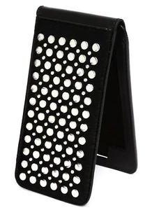 Burberry L3620 Prorsum Women's Black Studded Calf Hair Leather Iphone 5 Case - Picture 1 of 5