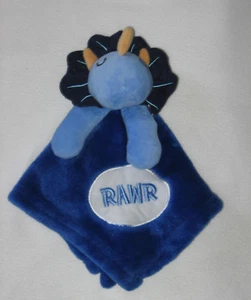 Duck Goose Rawr Dinosaur Security Blanket Baby Lovey Plush Blue - Picture 1 of 3
