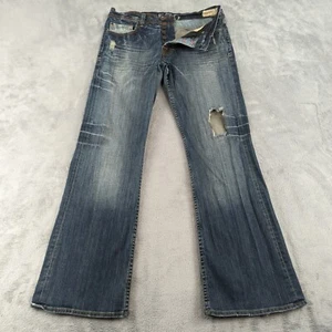 Y2K Jeans Sz 29 (30x31) 575 Bootcut Distressed Destroyed Grunge Los Angeles USA - Picture 1 of 19