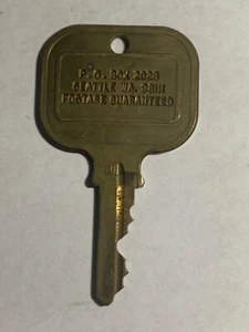 Llave de habitación de hotel vintage Seattle Washington #1060 - Imagen 1 de 2