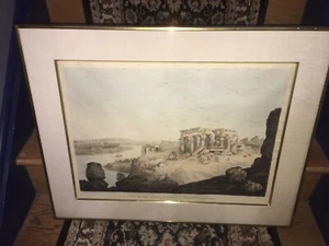 View of the ruins of Ombos & adjacent country Hullmandel, Belzoni Framed - Afbeelding 1 van 12