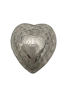 Portagioie/Caramelle Vintage anni 60 Homco Vetro Cuore Americano San Valentino *VEDI DETTAGLI - Foto 1 di 7