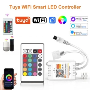 Tuya WiFi Smart LED Controller DC 12V 4Pin RGB LED Strip Contoler APP 24 Keys - Picture 1 of 20