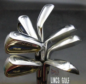 Set of 7 x Cobra F9 One Length  Irons 5-SW Regular Steel Shafts Cobra Grips - Picture 1 of 7