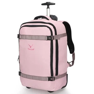 Hynes Eagle 42L Rolling Backpack Carry-on Laptop Luggage Wheeled Travel Commuter - Picture 1 of 8