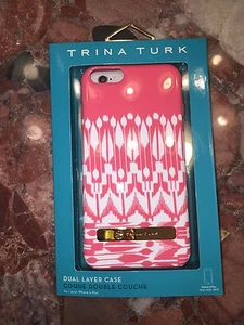 NWT Trina Turk Apple iPhone 6 6s Plus Shell Pink White Cover Dockable Hard Case - Picture 1 of 6