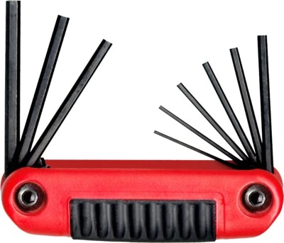 Eklind SAE Hex Fold Up Wrench Key Set 25911 9pc 5/64"-1/4 Inch Comfort Grip USA - Image 1 of 4