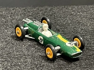 1965 Lesney No. 19 Lotus Racing Car Green Yellow Matchbox See Photos - Picture 1 of 21
