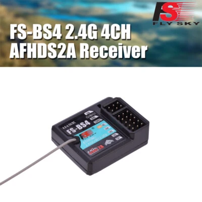 Flysky FS-BS4 4CH Receiver w/ Gyro Stabilization for FS-IT4S FS-GT5 transmitter - Image 1 of 4