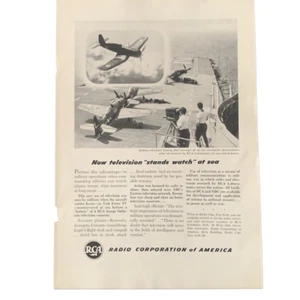 Vintage 1949 Radio Corporation of America RCA Stands Watch Ad Advertisement - Picture 1 of 5