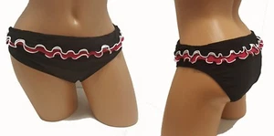 Profile NEW Black L XL Medium Large 10 12 14 16 Swimsuit Bikini Bottom $48 4530 - Picture 1 of 3