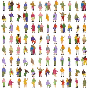 P150W 100pcs Model Trains N Gauge 1:150 People Painted Figures Passenger - Picture 1 of 7