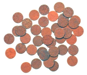 40 Vintage WWII OPA Red 1 Point Ration Tokens - Picture 1 of 1