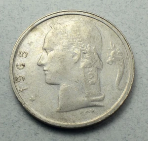 Belgium 1Fr. 1965 KM# 143.1 Europe Coin - Picture 1 of 2