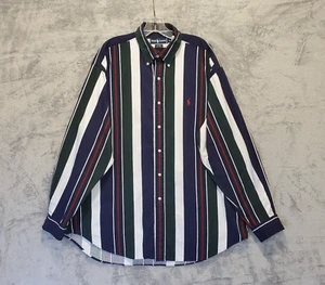 Ralph Lauren Blaire Hemd Herren XL Knopfleiste Balanced Gestreift Langarm - Bild 1 von 17