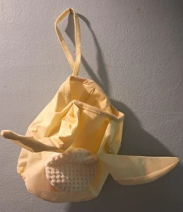 BOLSO OREJAS DE CONEJO COLGANTE DE MODA DECORACIÓN DEL HOGAR ALMACENAMIENTO BLANCO ROTO UG19 - Imagen 1 de 2