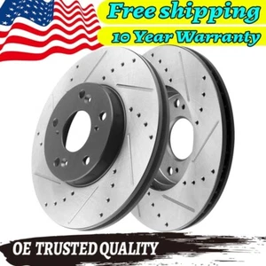 Rear Black E Coating Brake Rotor For 2003 2004 2005 - 2007 Accord Honda 260mm - Picture 1 of 13