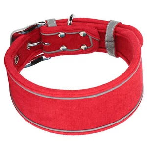 High Quality Leather Dog Puppy Collar Safety Reflective Collars Pet Supplies - Picture 1 of 48