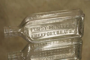 Antique Furst McNess Co. Medicine Bottle Freeport ILL - Picture 1 of 2