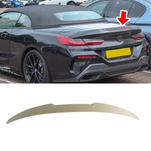 Unpainted ABS 18-25 Fits FOR BMW 8-Series G14 Convertible Trunk Spoiler M4 Style - Picture 1 of 6