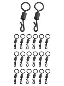 20 pièces ensemble de terminaux de pêche à changement rapide carpe avec pivot - Photo 1/24