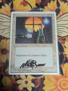 1x Signed French Death Ward Magic The Gathering Staple - Picture 1 of 2