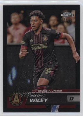 2023 Topps Chrome MLS Black Refractor /10 Caleb Wiley #47 - Image 1 of 2