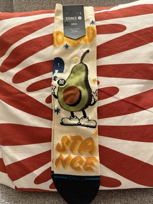 Stance 男式 L 9-13 食品架船员休闲袜梳棉鳄梨 — 第 1/4 张图片