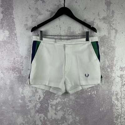 Pantalones Cortos De Colección Fred Perry Para Hombre Tenis Lujo Y2K Streetwear Raro Años 90 Talla 34 Foto 1 de 4