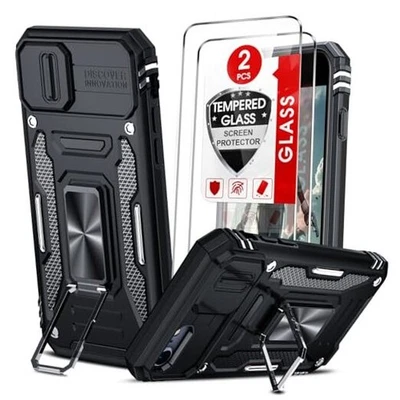  Funda de teléfono para iPhone SE: Funda iPhone SE 3ª/2ª generación con deslizable negra Foto 1 de 4